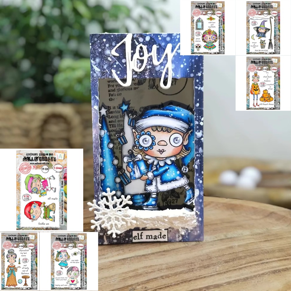 Clear Silicone Stamps For Card Making - แสตมป์ซิลิโคนใสลายแม่มดฟักทองหวาน สำหรับงาน DIY สมุดภาพ สมุดทำมือ อุปกรณ์งานฝีมือ
