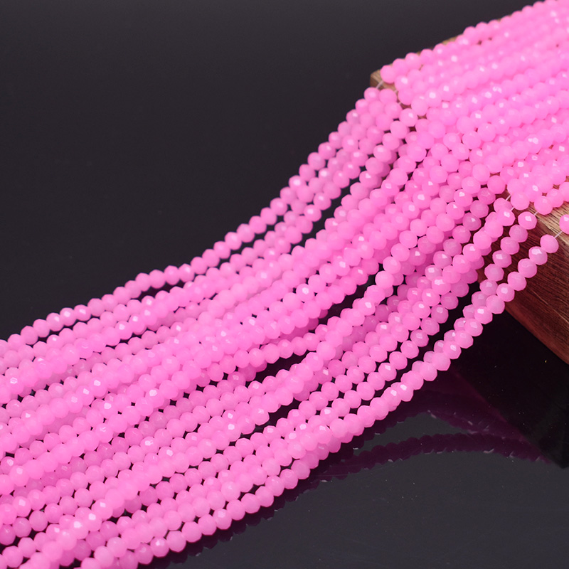 Glass Seed Beads 2Mm Jewelry Making - Bright พีชสีชมพู 1 2 3 4