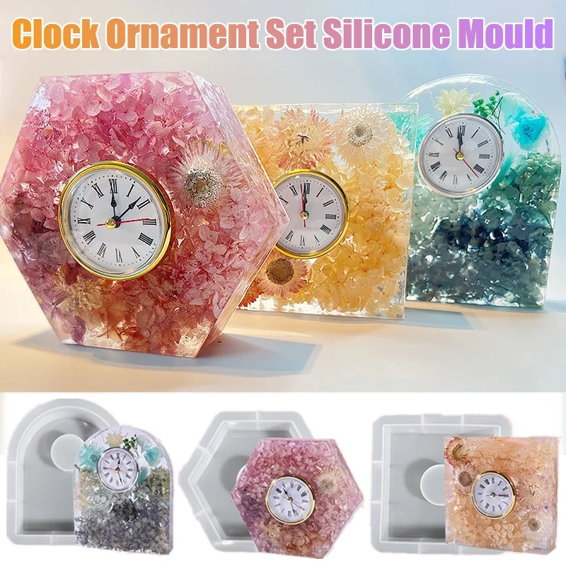Silicone Epoxy Resin Molds Set - นาฬิกาชุดเครื่องประดับแม่พิมพ์ซิลิโคนนาฬิกาสําหรับเครื่องประดับขนาดซิลิโคนเรซินแม่พิมพ์เครื่องมือทําด้วยมือ DIY อีพ็อกซี่เรซินแม่พิมพ์