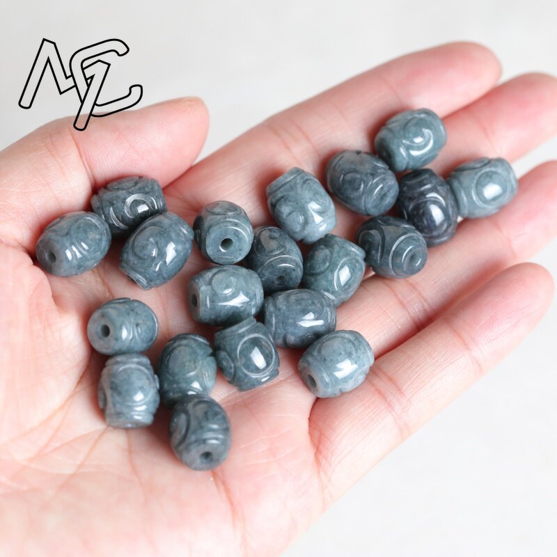 ลูกปัดหยกน้ำสีฟ้าธรรมชาติ 5 ชิ - Beading บทวิจารณ์และราคา