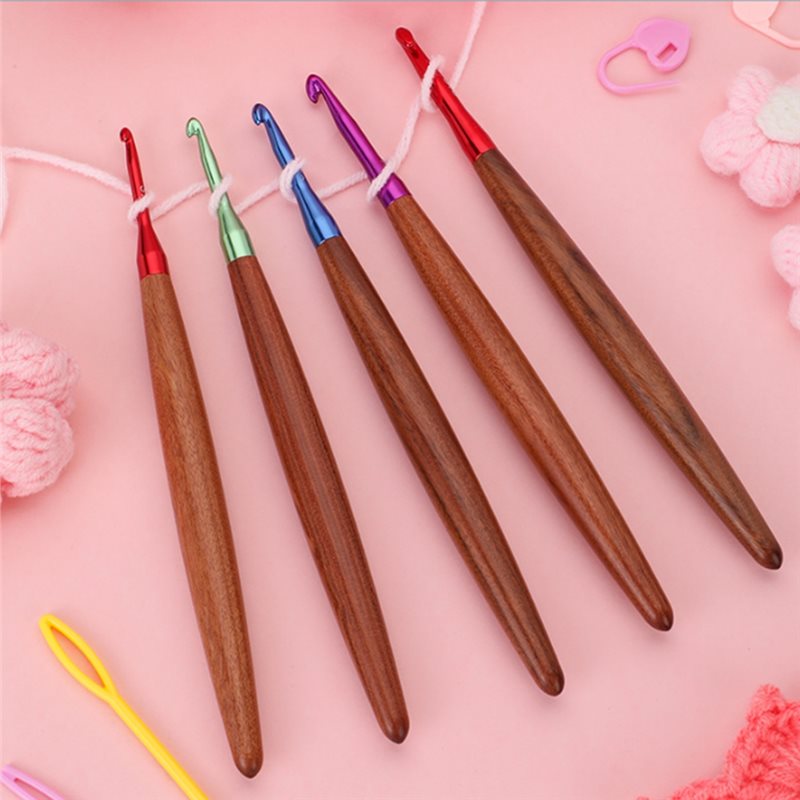 A59Z-ด้ามจับไม้ตามหลักสรีรศาสต - Wooden Crochet Hooks Ergonomic Handle บทวิจารณ์และราคา
