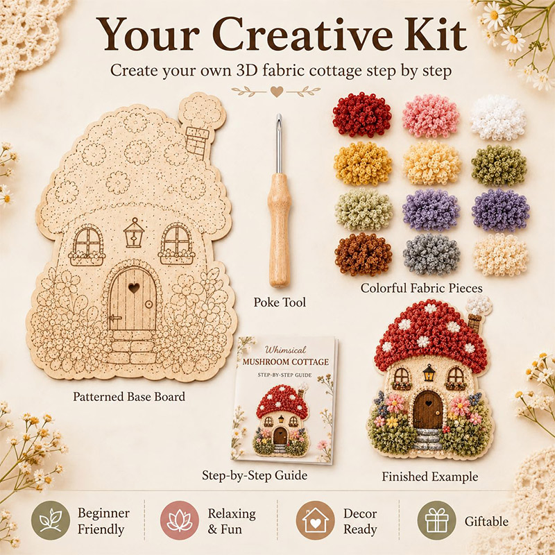 ชุดงานฝีมือ DIY บ้านเห็ด 3 มิต - Craft Tools บทวิจารณ์และราคา