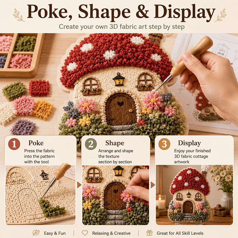 ชุดงานฝีมือ DIY บ้านเห็ด 3 มิต - Craft Tools บทวิจารณ์และราคา