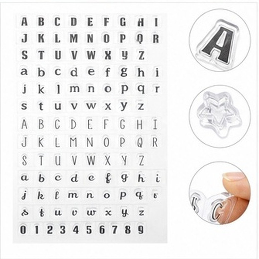 4 ชิ้น ตราประทับตัวอักษรซิลิโค - Clear Silicone Stamps For Card Making บทวิจารณ์และราคา