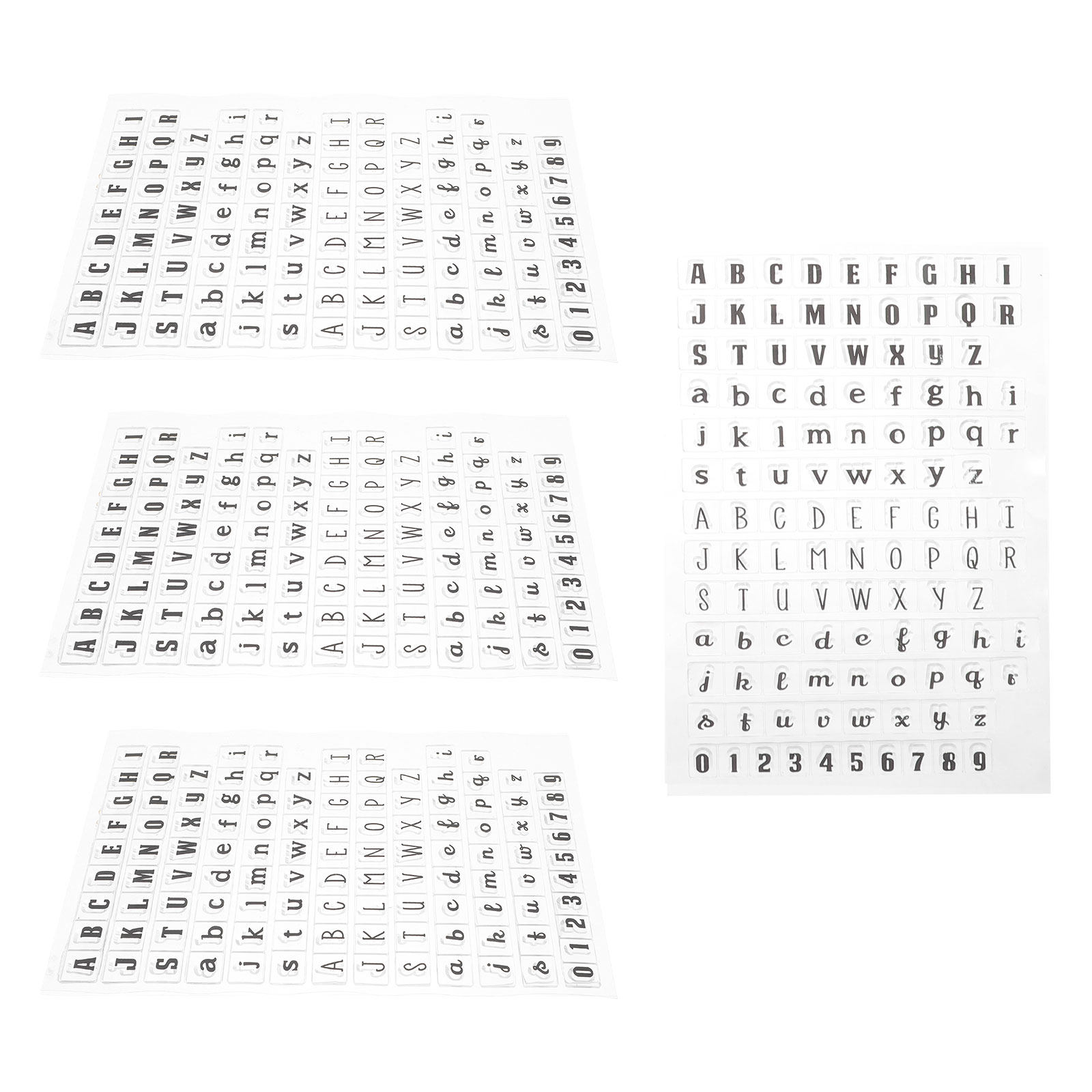 4 ชิ้น ตราประทับตัวอักษรซิลิโค - Clear Silicone Stamps For Card Making บทวิจารณ์และราคา