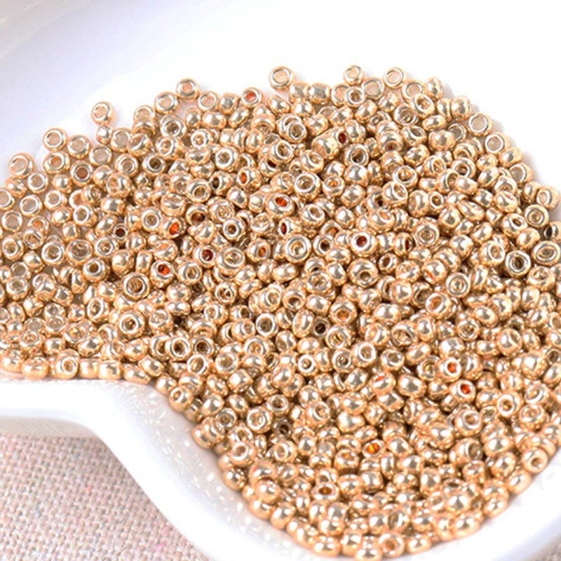 สีทองและสีเงิน2มม.3มม.4มม.แก้ว - Glass Seed Beads 2Mm Jewelry Making บทวิจารณ์และราคา