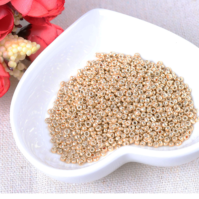 สีทองและสีเงิน2มม.3มม.4มม.แก้ว - Glass Seed Beads 2Mm Jewelry Making บทวิจารณ์และราคา