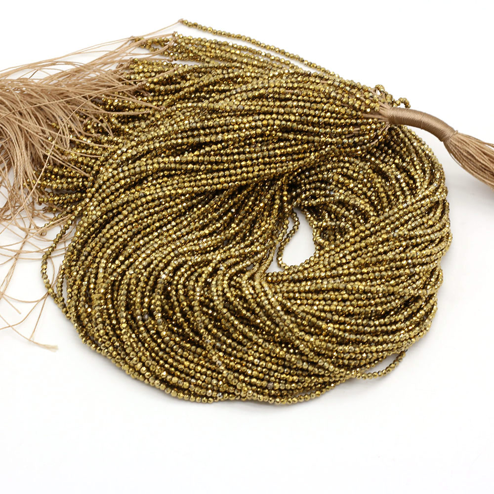 5 ชิ้น 2 มม.สีเหลืองทองหินธรรม - Glass Seed Beads 2Mm Jewelry Making บทวิจารณ์และราคา