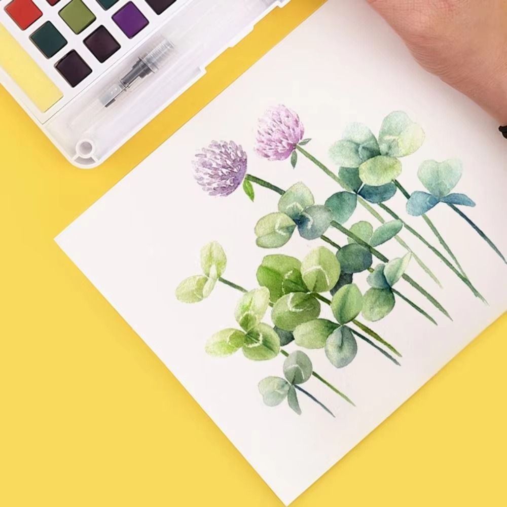ชุดสีน้ำแบบแข็ง 12/18/24/36 สี - Watercolor Paint Set Solid Pigment บทวิจารณ์และราคา