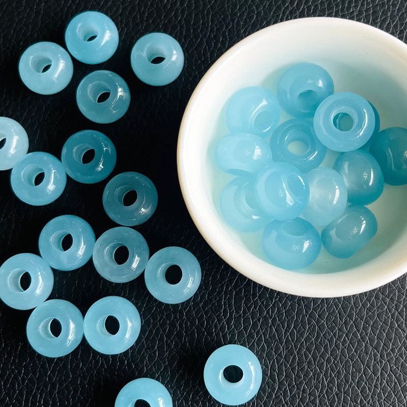 10 ชิ้น ลูกปัดเจไดต์สีน้ำเงินท - Beading บทวิจารณ์และราคา