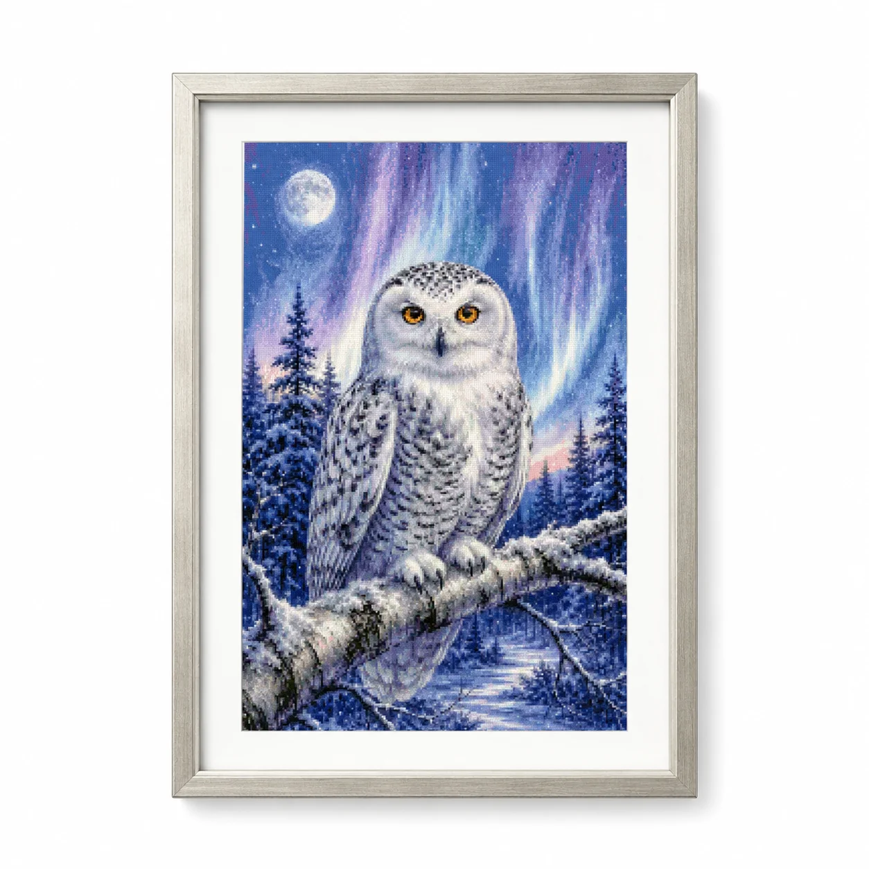 [ZZ8820-นาฬิกาฤดูหนาว ลายฮูก]  - Cross Stitch Stamped Kits Beginners บทวิจารณ์และราคา
